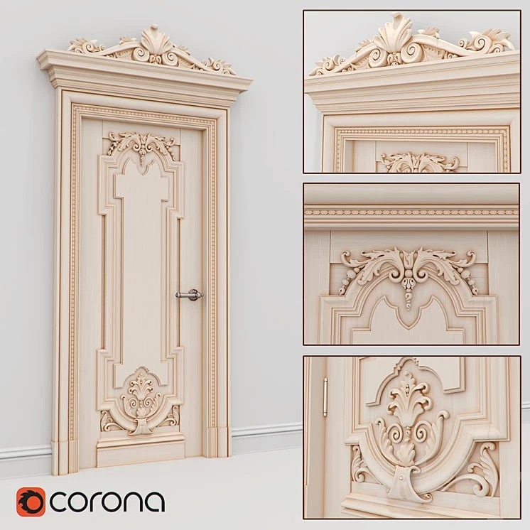 Carved door