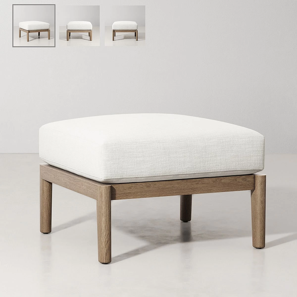 RH / MALTA TEAK OTTOMAN