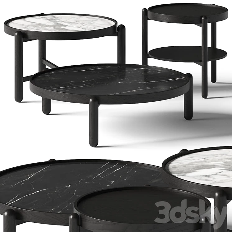 Meridiani Vittorio Coffee and Side Tables
