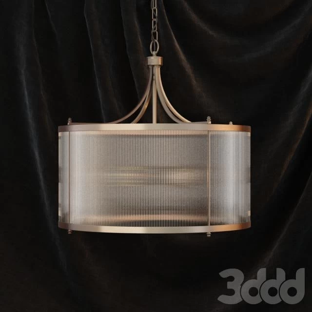 Gramercy glass tube chandelier