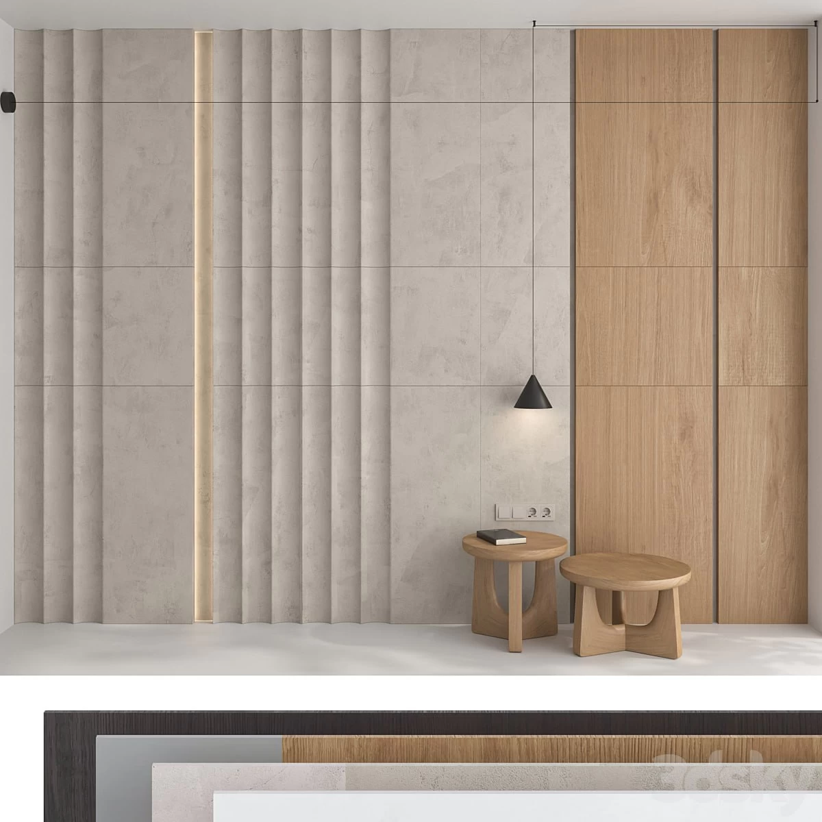 Decorative wall panel set 89