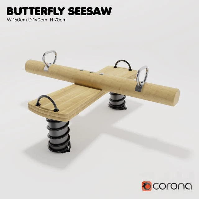 KOMPAN. Spring swing "Butterfly"