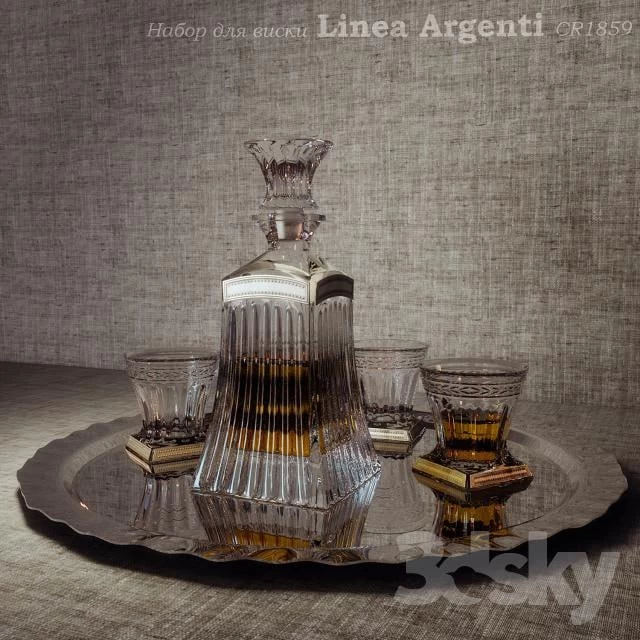 Set for whiskey Linea Argenti CR1859