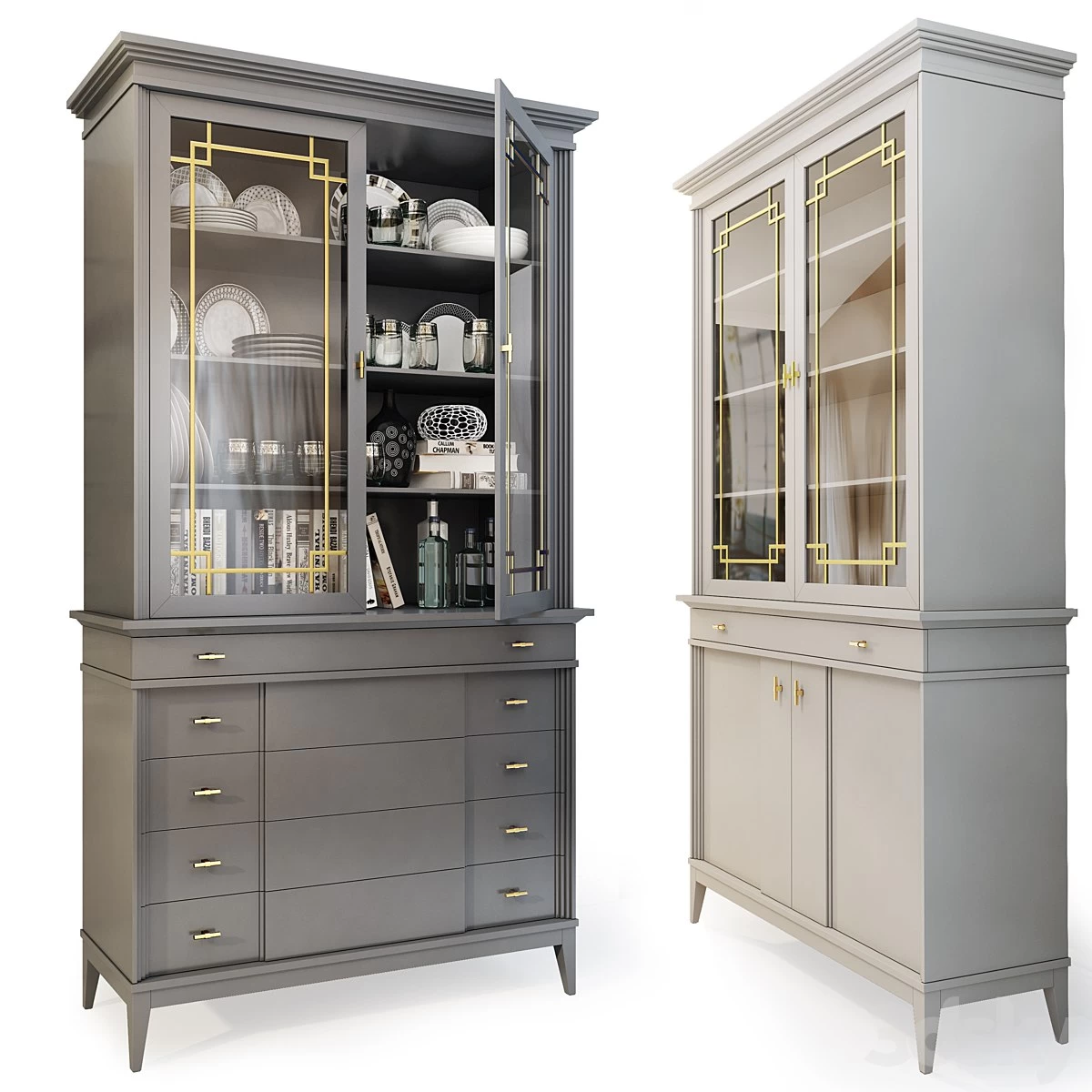 Wardrobe / sideboard Manhattan. Showcase / sideboard -door