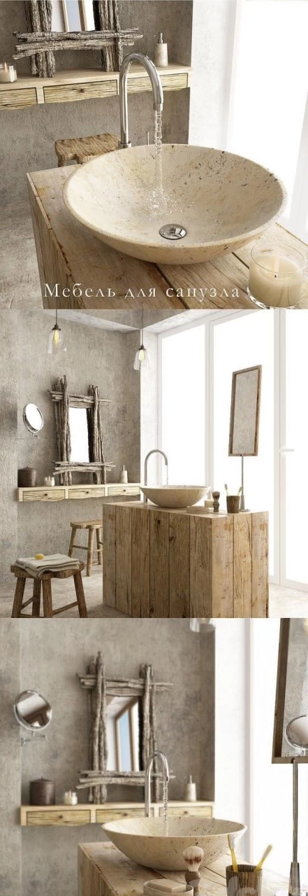 Furniture with the decor for bathrooms