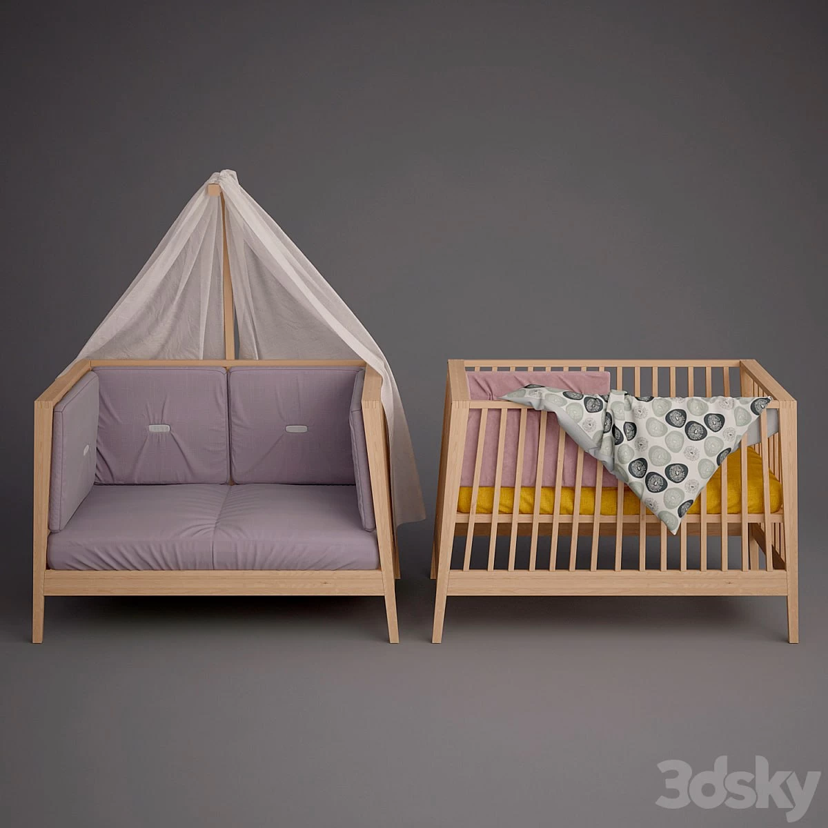 Baby cot Linea by Leander