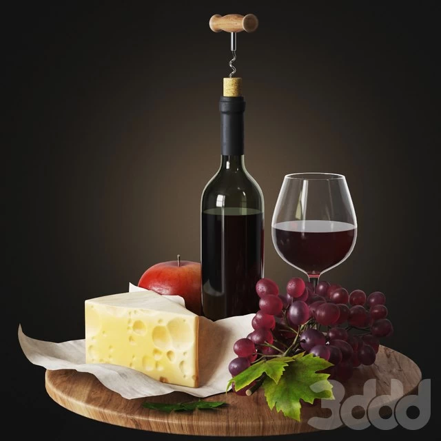 Grapes and wine,