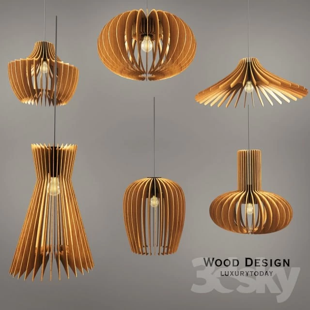 Wooden lamps