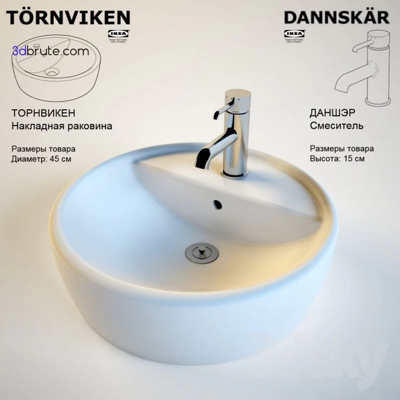 TORNVIKEN sink IKEA