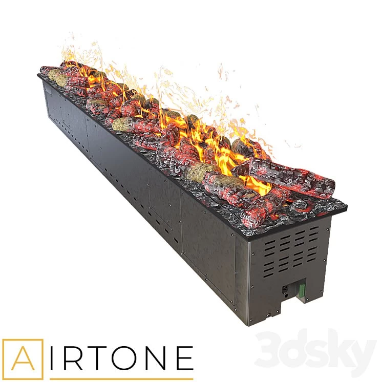 OM Steam Electric Fireplace AIRTONE premium VEPO series with imitation of firewood 2000 -in