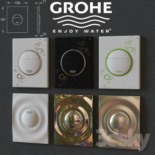 Set of buttons for installation Grohe
