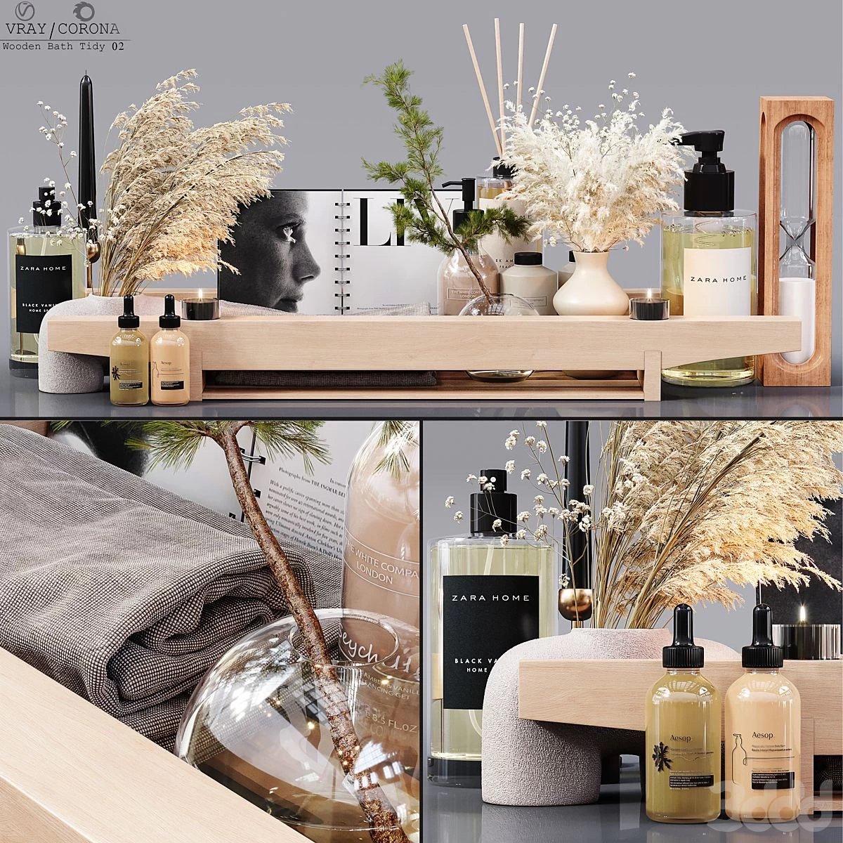 Wooden Bath Tidy 02