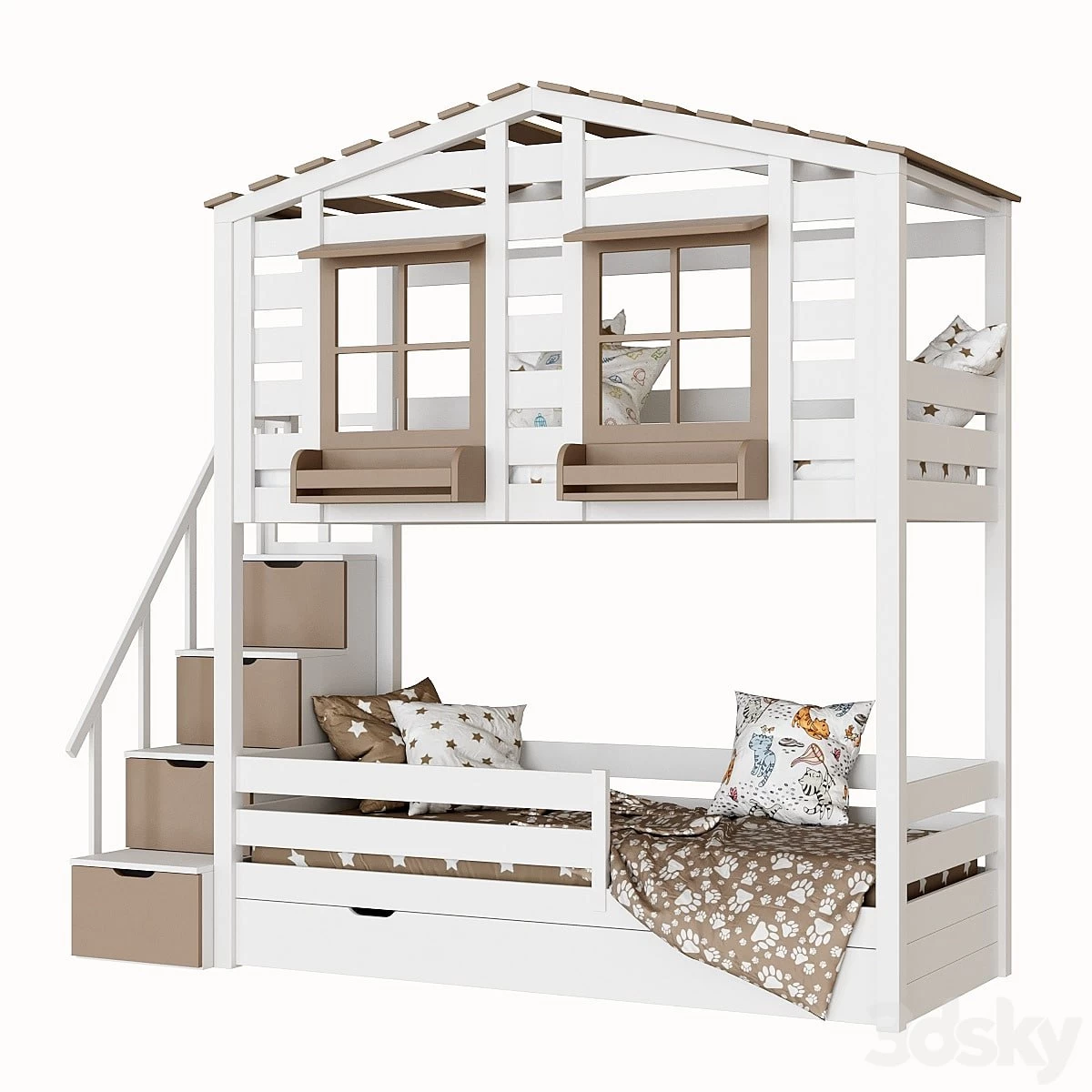 Children's 2-level bed lodge Bilbao ’s