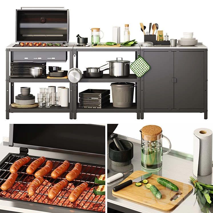 Charcoal grill GRILLSKAR (IKEA) -b-q