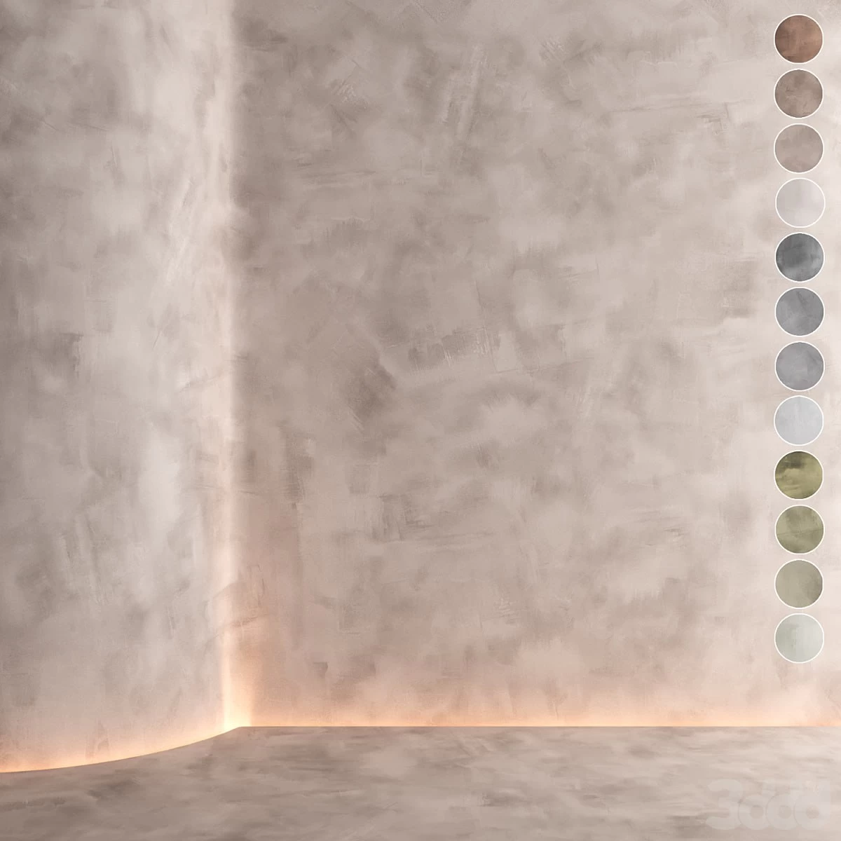 Decorative plaster 005 (Seamless texture)