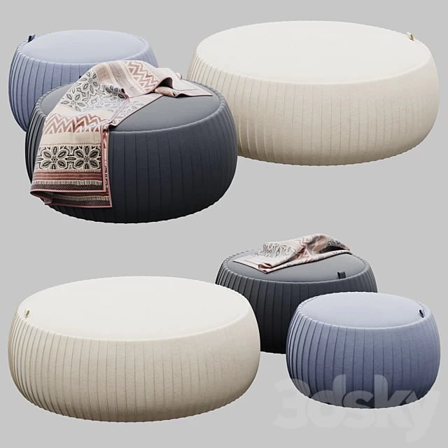 Tonin Casa PLISSÈ | Storage pouf