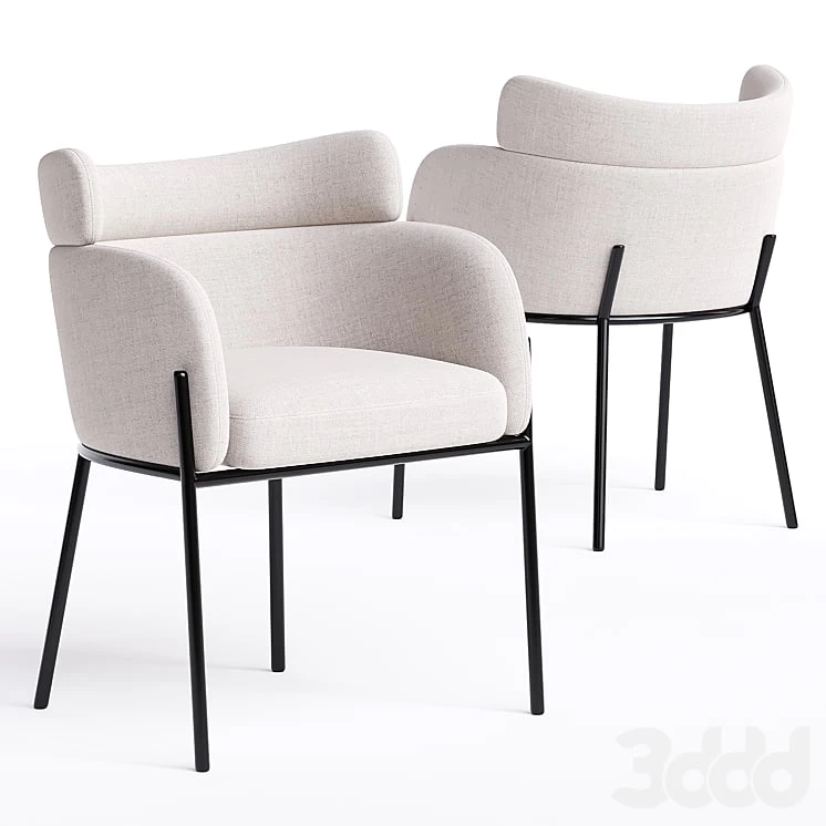 polsterstuhl sandbeige schwarzes