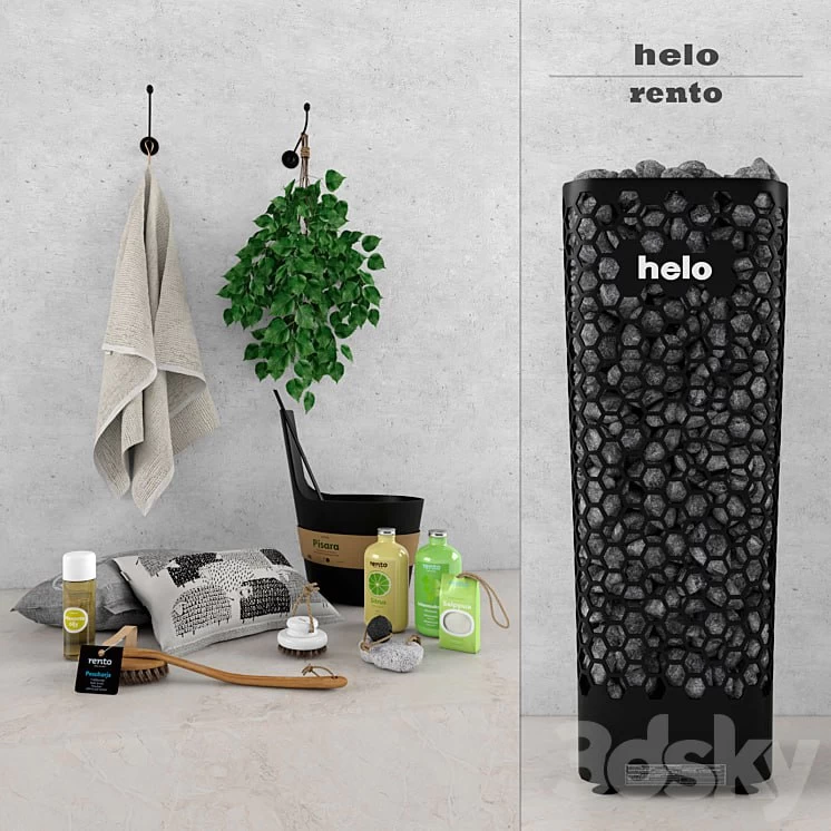 Decorative sauna set