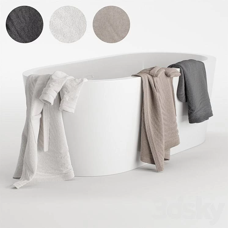 Bathrobes hanging set 2