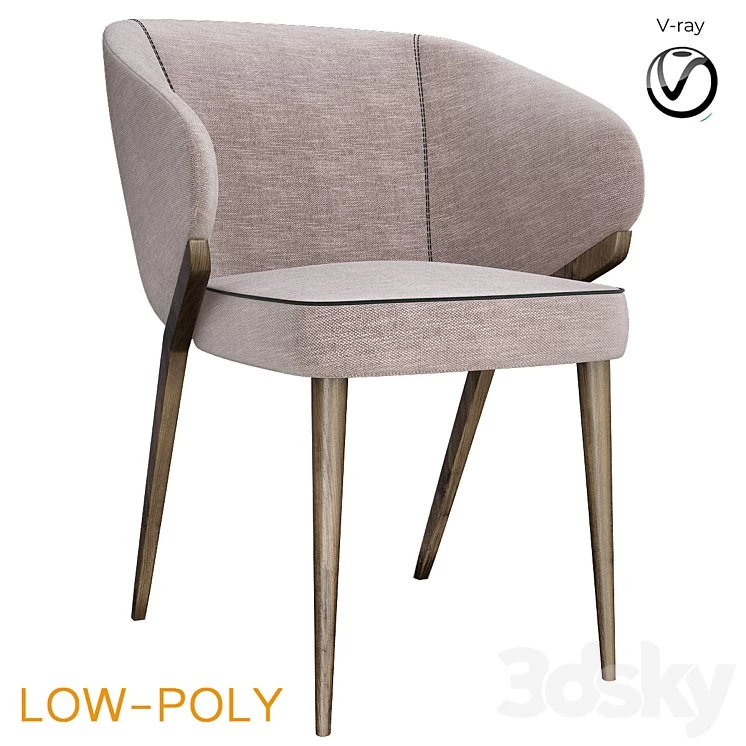 Bross Nora Dining Chair 1530 (low poly)