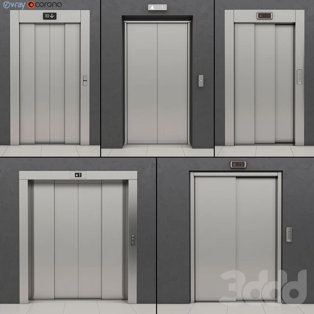 Set of doors for elevators Kone