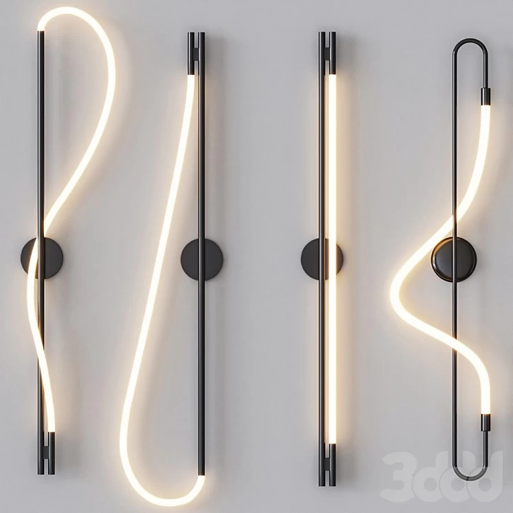 Luke Lamp Co - Wall Sconce Black Set