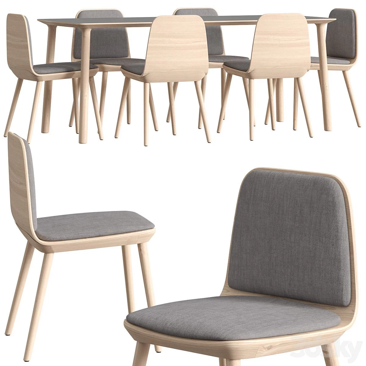 Bisell Treku 2 Pad Chair and Roll Table Dining Set