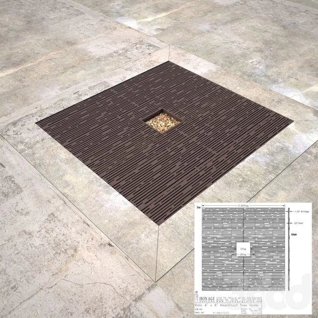 Model Square Tree Grate