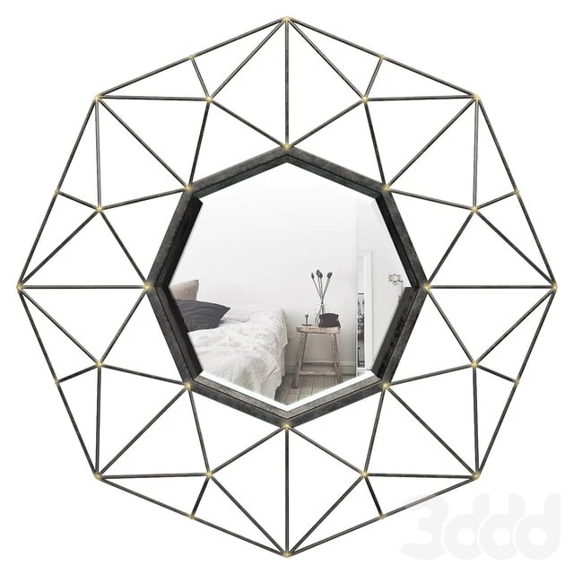 Coll Round Metal Wall Mirror MCRW5888