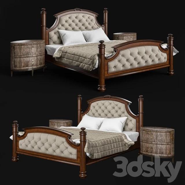 Drexel Heritage Rainier Upholstered Bed