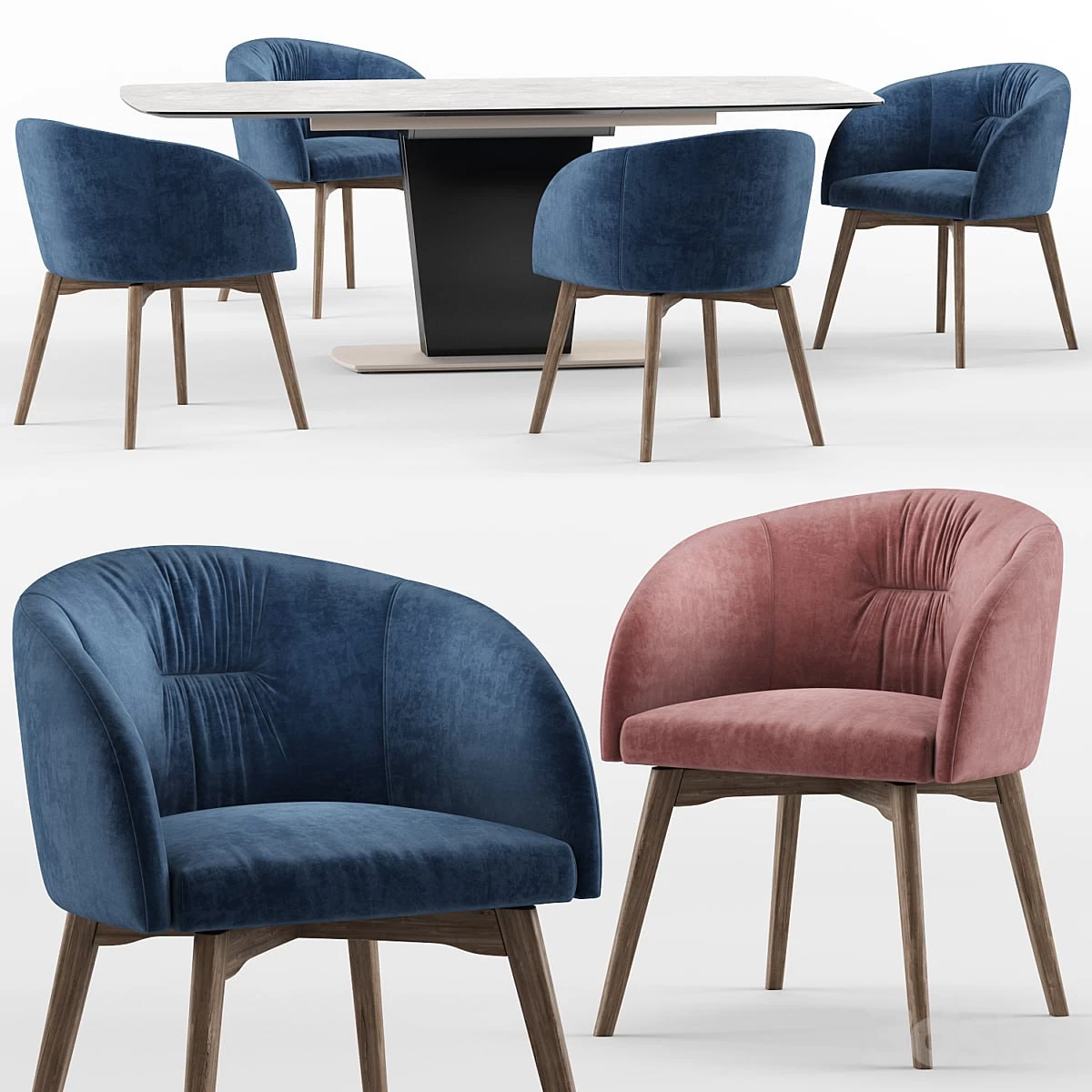 Slavik Rosie and Athos - calligaris connubia