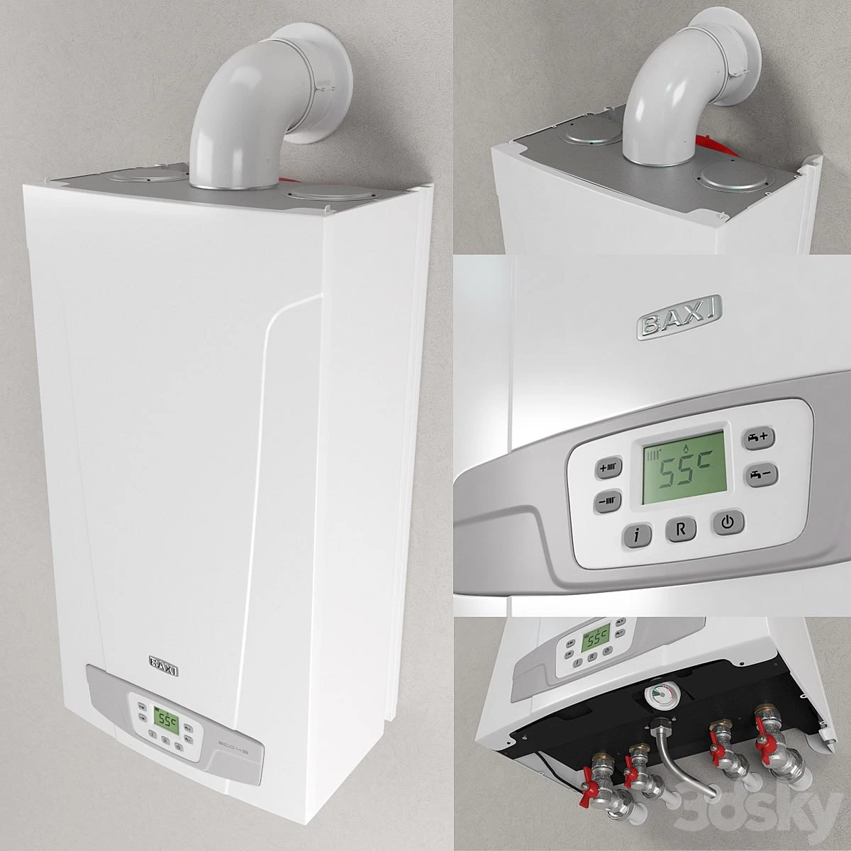 Slavik Gas heating boiler wall Baxi Eco 4S