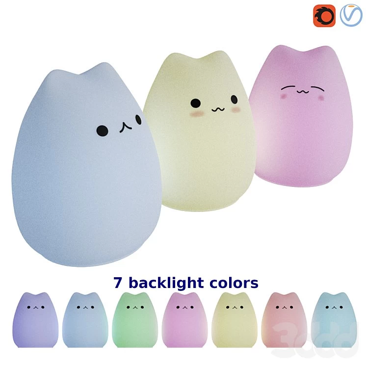 Cute Cat LED Night Lamp