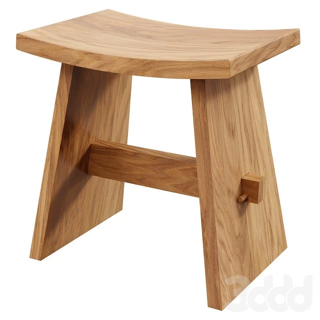 Zara Home - The wooden stool in the style of rustic