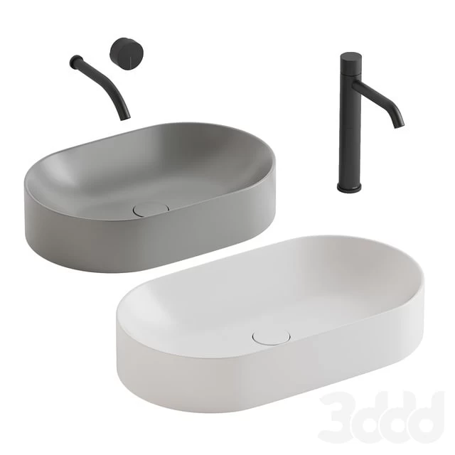 Nic Pin washbasins + Falper