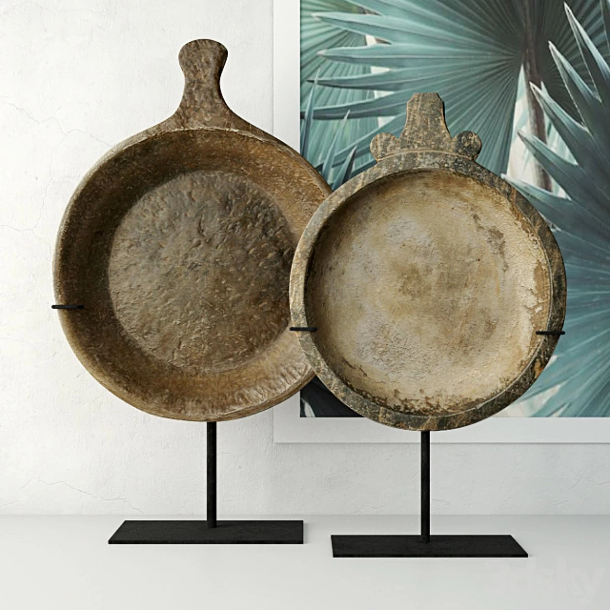 Lora 18th-19th Century Indian Stone Trays