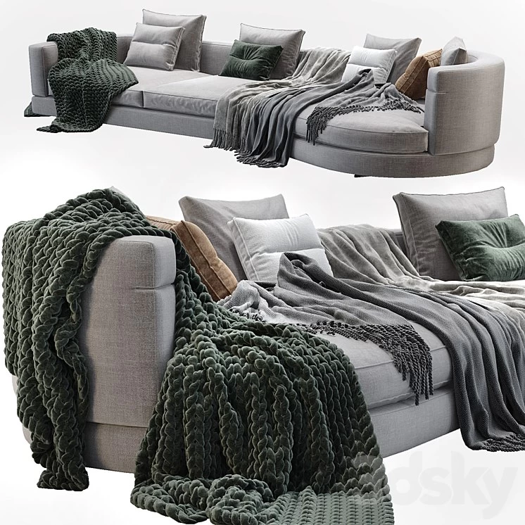 Doha Furniture Sofa minottia lexander sofa rodolfodordoni plaid banket italy Minotti Alexander Sofa