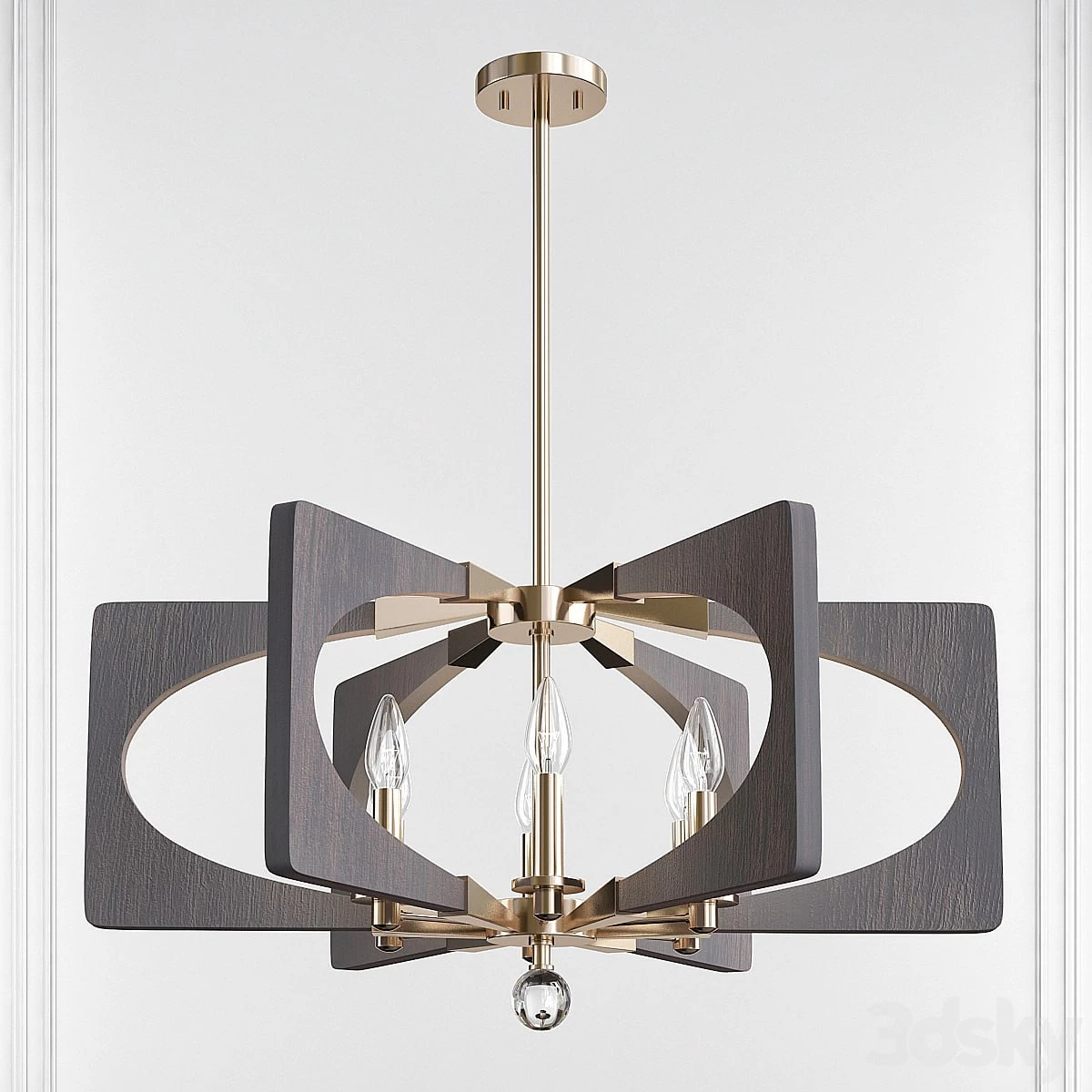 Christian Alscar Driftwood Gray 6 Light Chandelier by Kichler