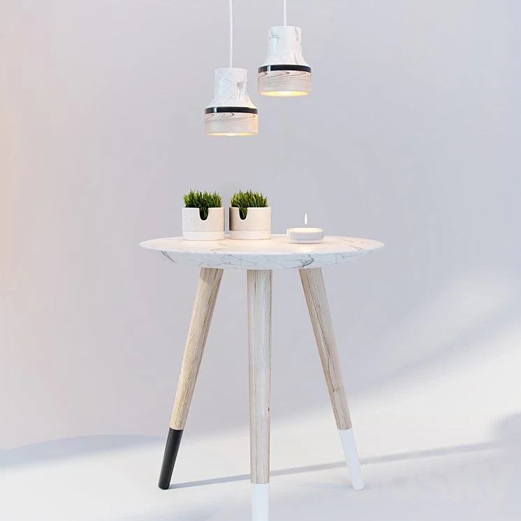 Doha Lamp and table decor and Dodo