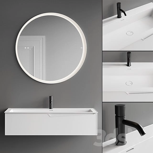 QQ boy Fiora Frame Vanity Unit Set 1