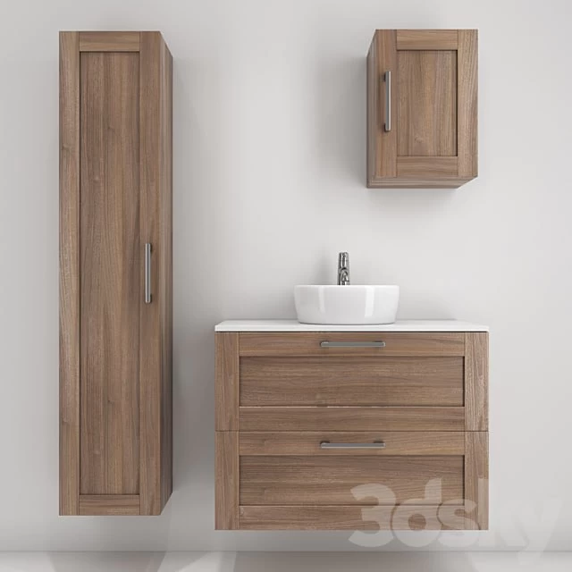 Furniture for bathroom, sink and faucet IKEA
