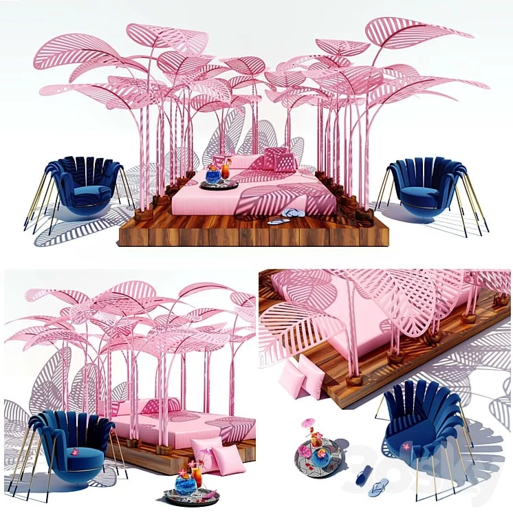 LE REFUGE FLAMINGO PINK by Mark Ange