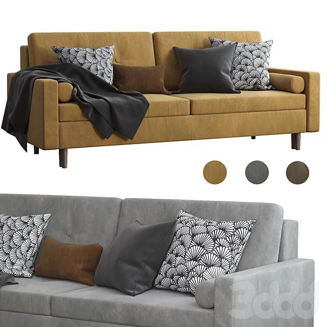 Dins velvet sofa