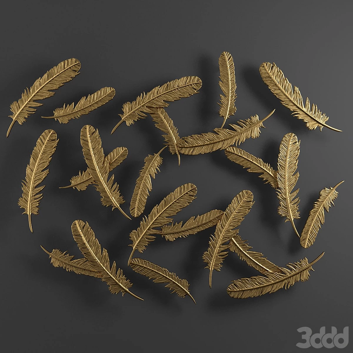 Decor feathers panel