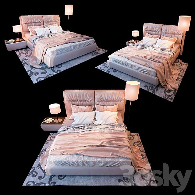 Bed linen, bed Milana Blest, lighting Alfa Lex