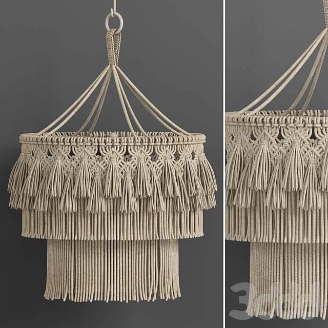macrame chandelier 02