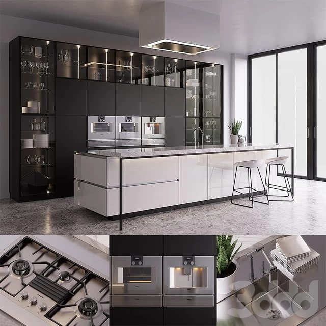 Kitchen Poliform Artex (vray GGX, corona PBR)