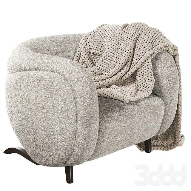 Armchair Pierre Augustin Rose LE MINITORE