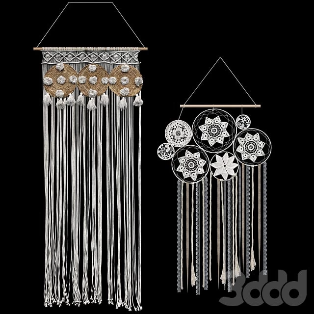 Macrame set. Dream Catcher. 2 models