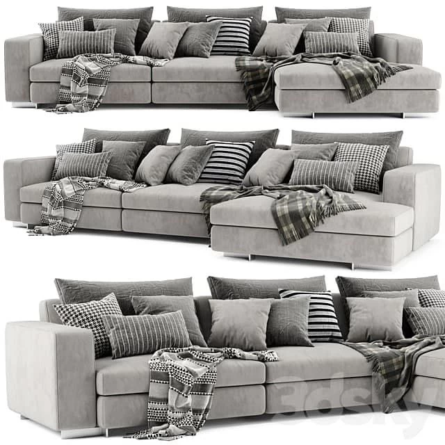 Molteni & C Turner Chaise Longue Sofa